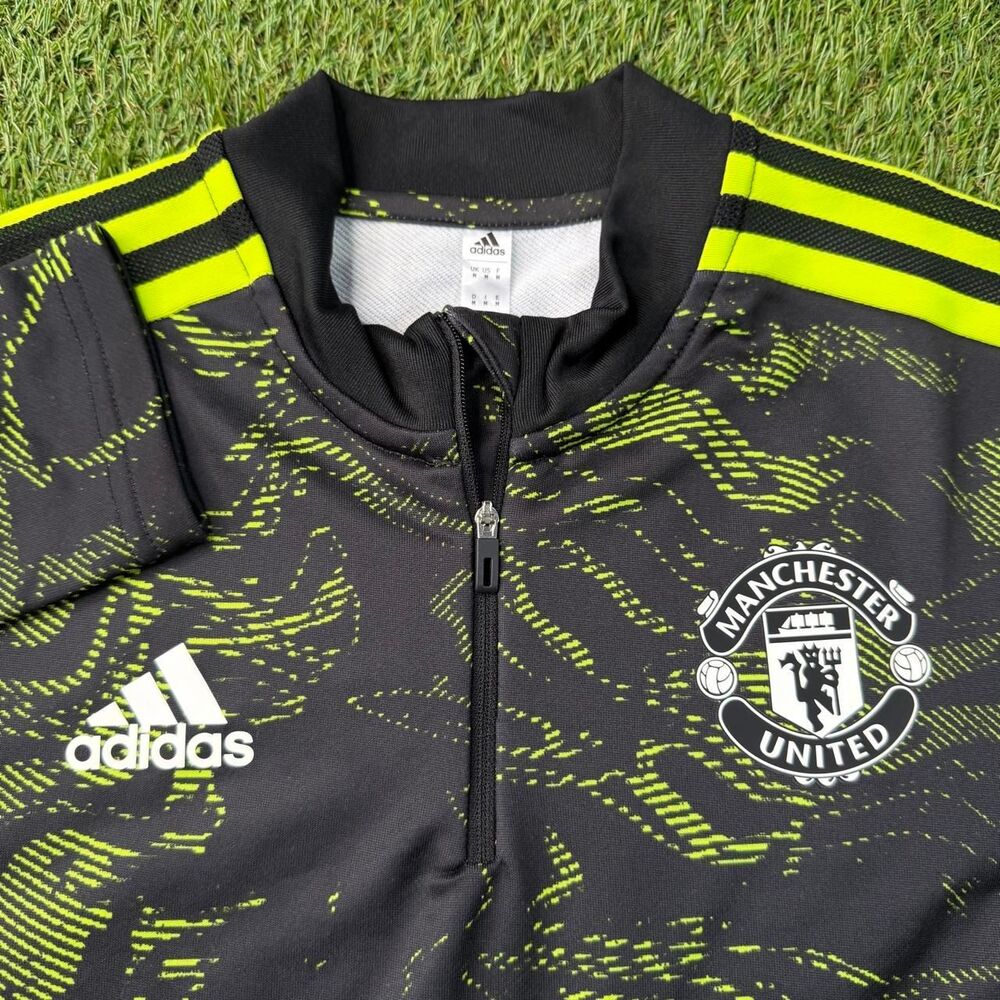 Adidas Manchester United Training 1/4 Zip Sweatshirt Medium AeroReady Soccer